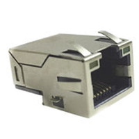 1000 BASE-TX, RJ45, Shielded, Side Entry, w/ LEDs, Surface Mount, 2.4mm Offset