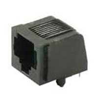 Modular Jack, Single Port RJ45, Non-Shielded, Side Entry, Right Angle