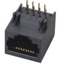 Modular Jack RJ45, Single Port, 12.7mm Height,  Unshielded, Side Entry