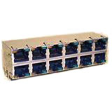 Modular Jack, RJ45, 2x6, with EMI Panel Grounds on Top, Sides & Bottom, CAT 5