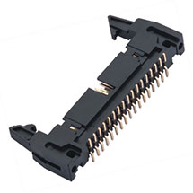 Shrouded Header / Box Header, 2.54mm Pitch, Straight, Surface Mount, w/ Ejector