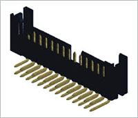 Shrouded Header / Box Header, 2.00mm Pitch, Locking Type, Right Angle, Thru Hole