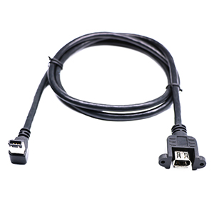 FireWire Panel-Mount Extension Cable 1394 Direct Screw Panel Mount