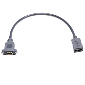 HDMI Female to Female Direct Screw Panel Mount Cable