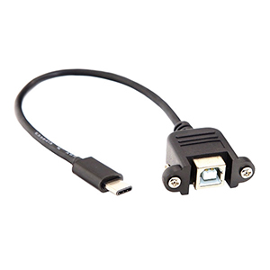 USB 2.0 B to USB 3.1 Male Converter Cable