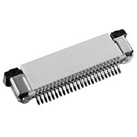 Flexible Cable Connector,  1.0mm Pitch, Side Entry, ZIF, Surface Mount