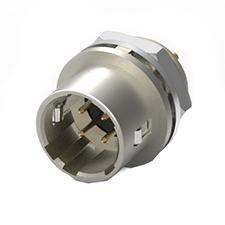 Circular Quick Lock Connector (Push / Pull Type), Size 7, Plug, Panel Mount, Solder Cup Termination