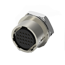 Circular Quick Lock Connector (Push / Pull Type), Size 13, Receptacle, PCB Mount Termination