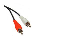 RCA Stereo Cable- Type 3; Molded, Yellow/Red/White to Yellow/Red/White