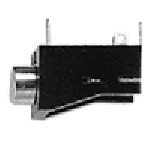 Stereo, Earphone, Audio Jack, 3.5mm, Thru Hole, Body Width (10mm), W/Metal Bushing, Non Threaded