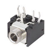 Stereo, Earphone, Audio Jack, 3.5mm, Thru Hole, Body Width (12.0mm), Short Body (11.5mm), Threaded