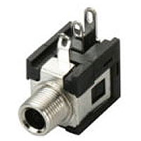 Stereo, Earphone, Audio Jack, 3.5mm, 9.00 mm Width; 10.6 mm Height, Thru Hole With M6 x .05 Threaded Bushing