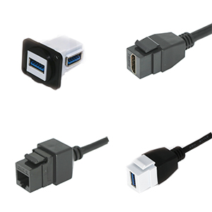 RJ45, USB & HDMI Keystone Snap-in Inserts