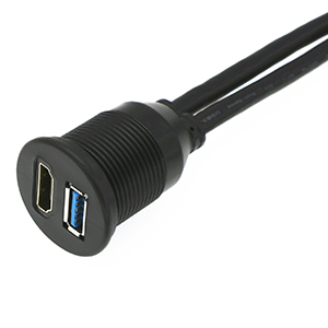 Flush Mount USB HDMI Cable