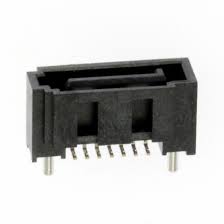 SATA, 7 Pin, Male, Vertical, Offset Mounting, Surface Mount; Stamped Flat Boardlock
